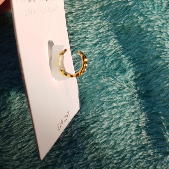 Argento vivo sterling gold ear cuff - Picture 3 of 7